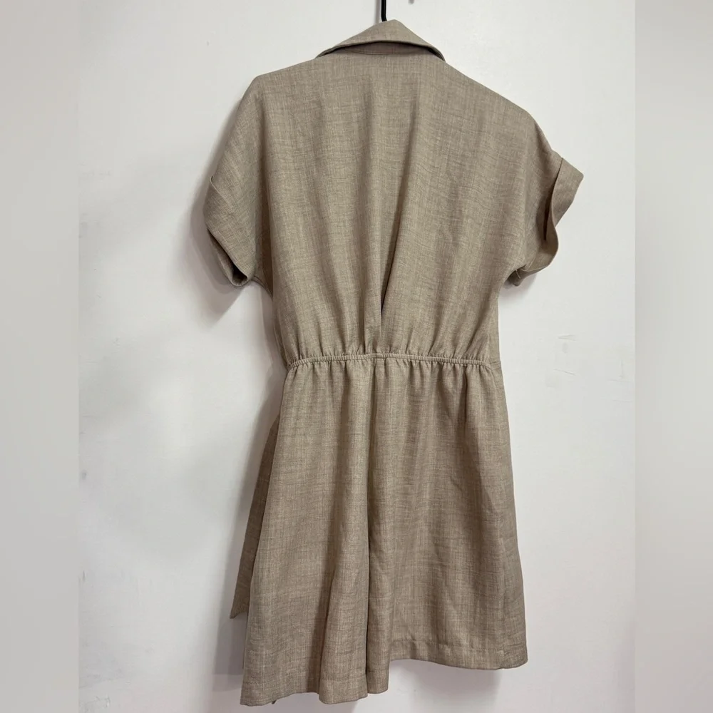 Tie up Emma & Michelle workwear jumpsuit shorts chic office wear romper - Picture 2 of 7